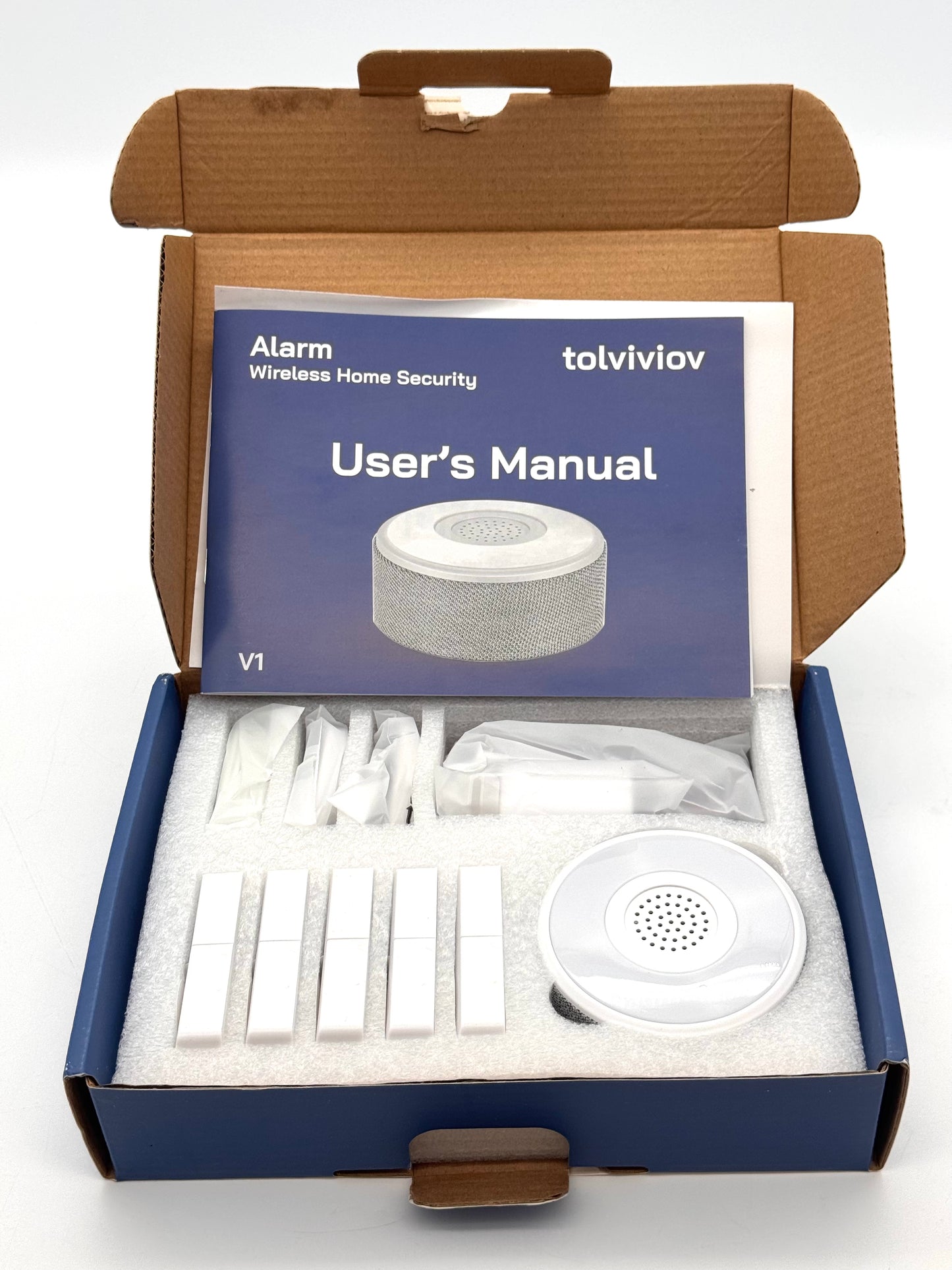 Tolviviov Wireless Home Security System 8-Piece Alarm Kit No Monthly Fee OPEN BOX