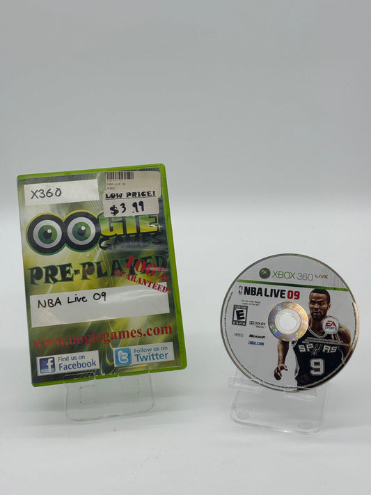 Xbox 360 NBA Live 09 Video Game - Used With Box