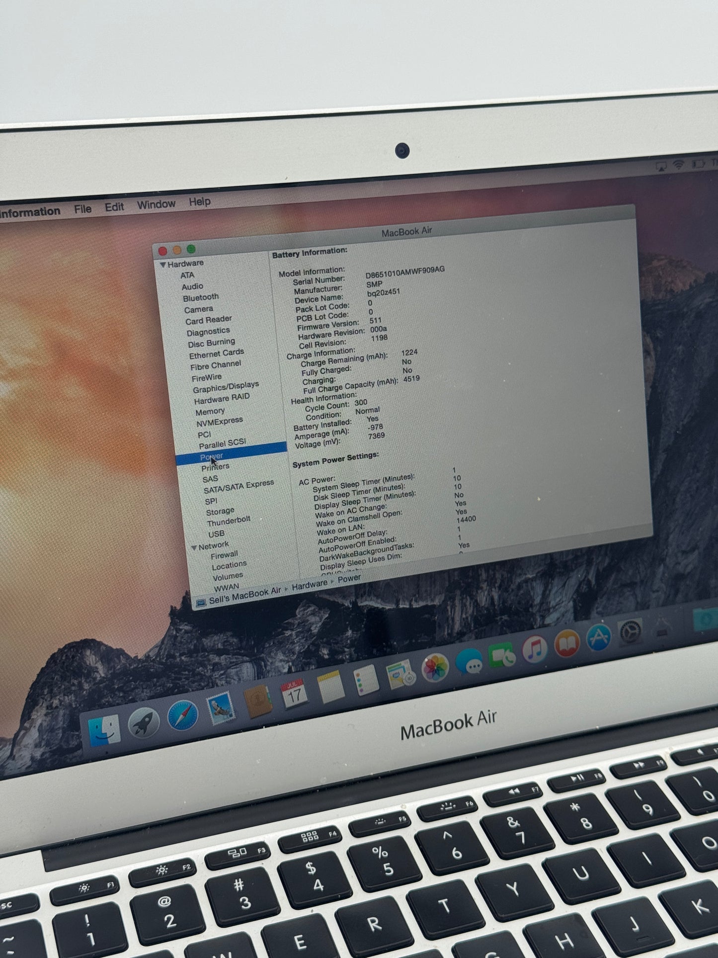 Apple MacBook Air 11" A1465 2015 - Gray, Core i5, 4GB RAM, 128GB SSD