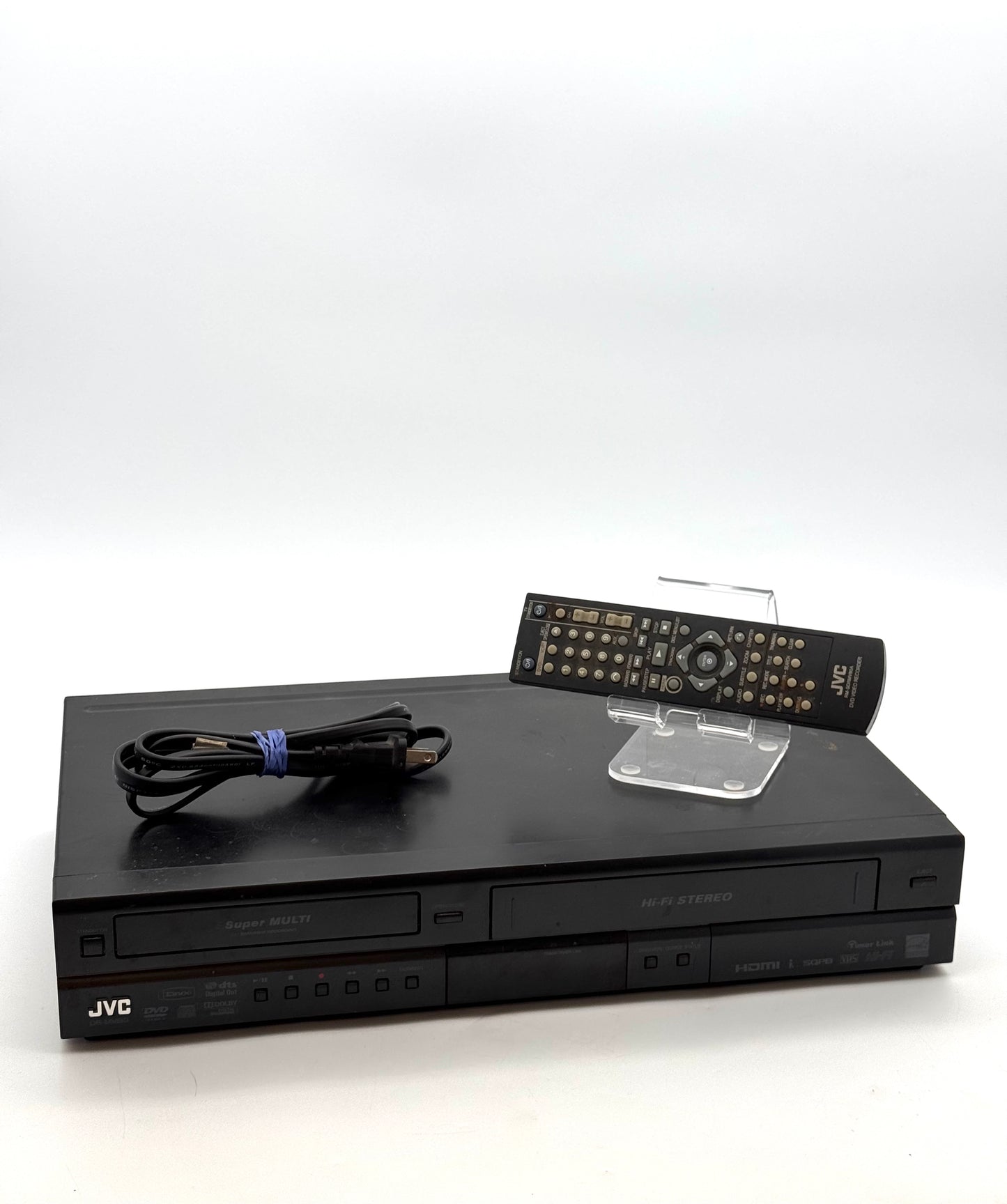 JVC DR-MV80B DVD Recorder VHS VCR Combo HDMI Player Super Multi W/ Remote TESTED