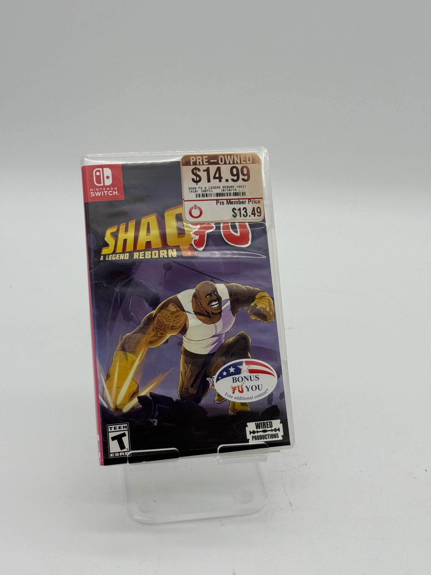 Used Nintendo Switch Shaq Fu: A Legend Reborn with Box