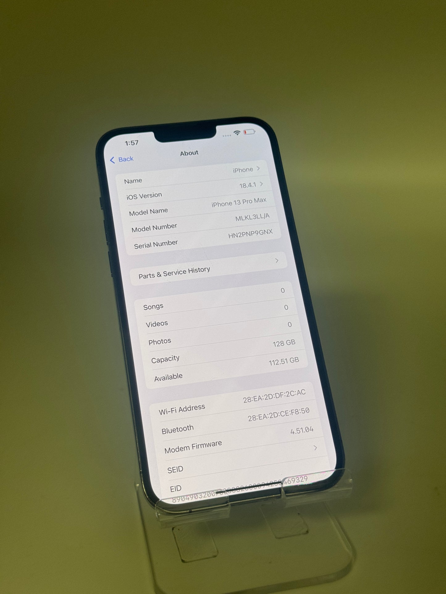 Apple iPhone 13 Pro Max - 128GB - Black - Used - Clean IMEI - 80% Battery Health