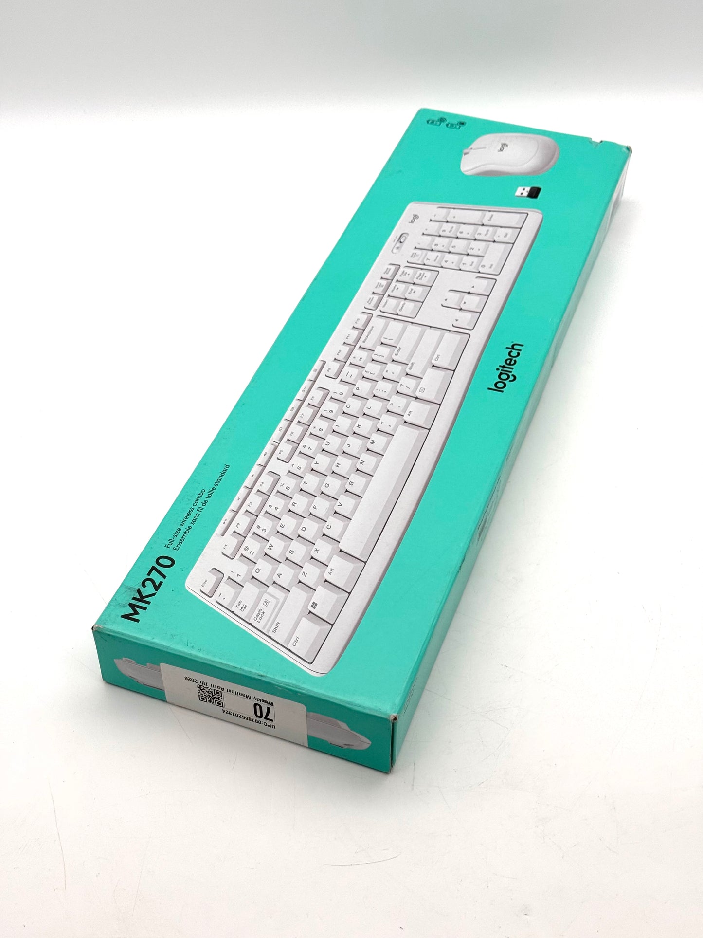 Logitech MK270 Wireless Keyboard and Mouse Combo USB Nano Receiver - NEW IN BOX