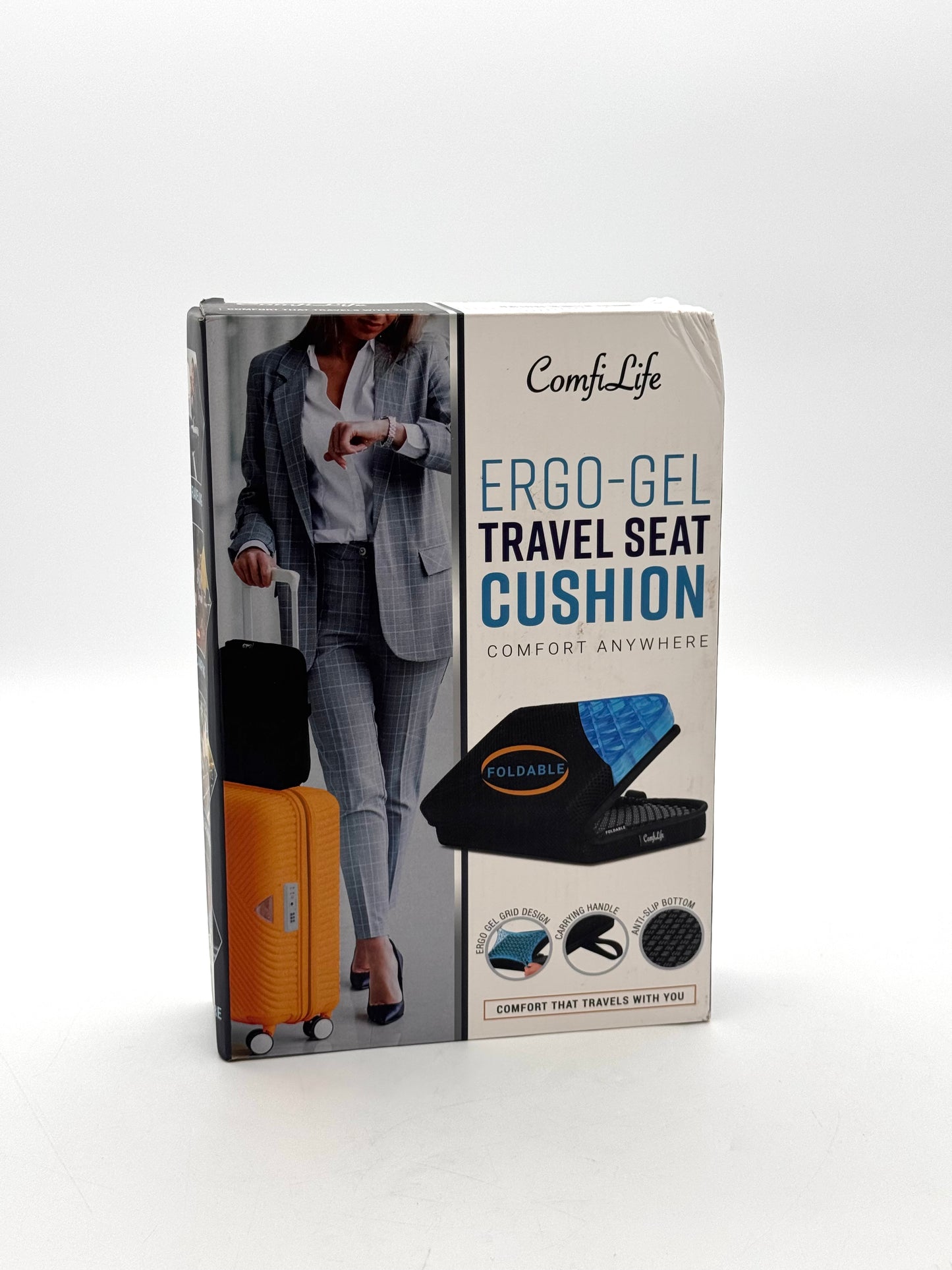 Comfilife Ergo-Gel Travel Seat Cushion Black - New in Box