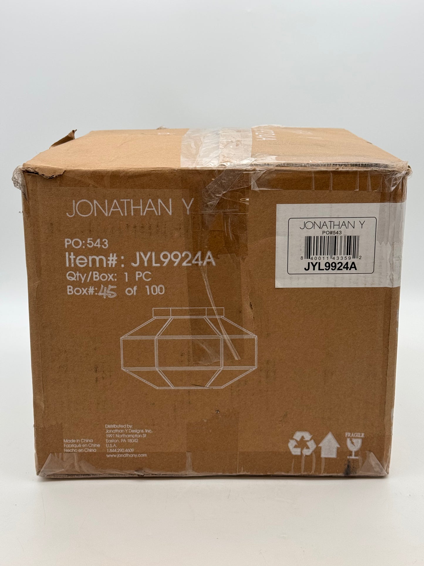 JONATHAN Y Evelyn Oil Rubbed Bronze Vintage Iron/Glass LED Flush Mount Light