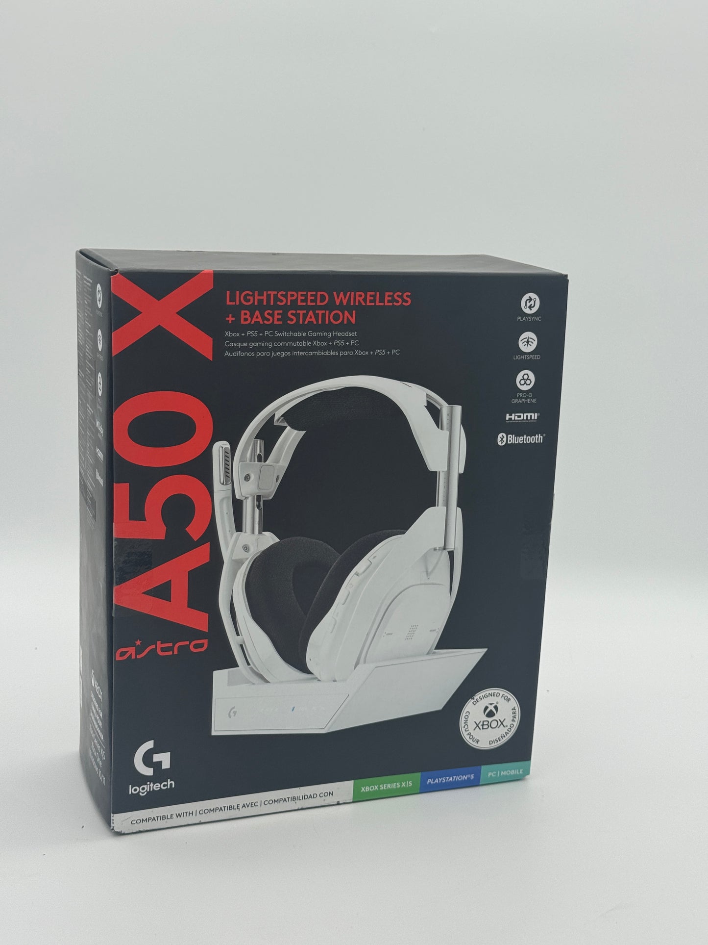 Astro A50X Wireless Headphones with Base - Used - White - Free Shipping