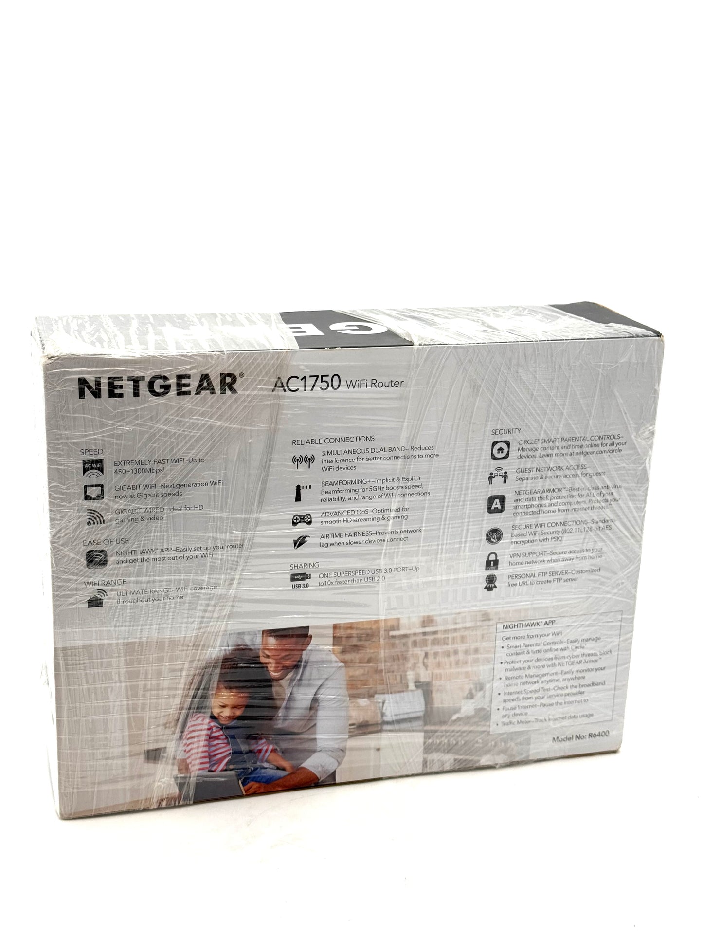 NETGEAR Nighthawk AC1750 Smart WiFi Router R6700 Dual Band Gigabit NEW SEALED