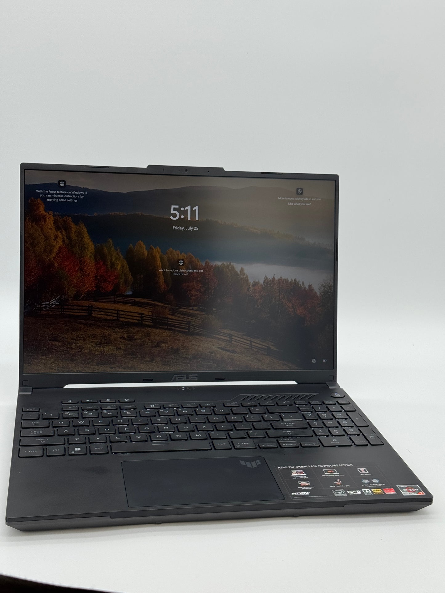 Asus TUF Gaming A16 Laptop | AMD Ryzen 7 | 16GB RAM | 512GB SSD | Used