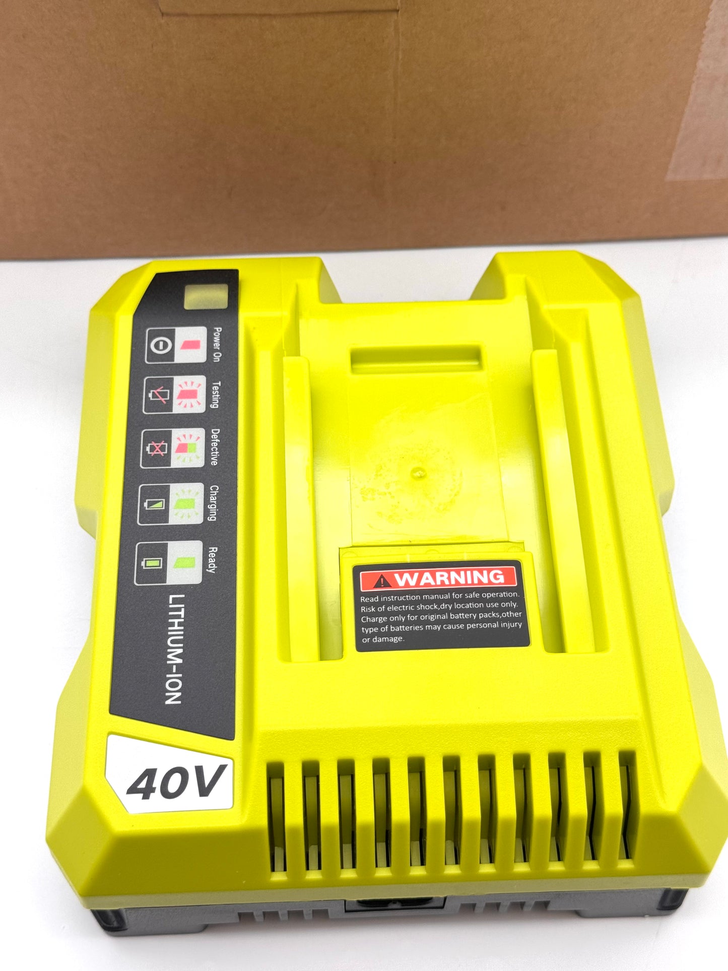 Dual Port Charger For Ryobi 40V Battery OP401S OP401 Compatible New In Box