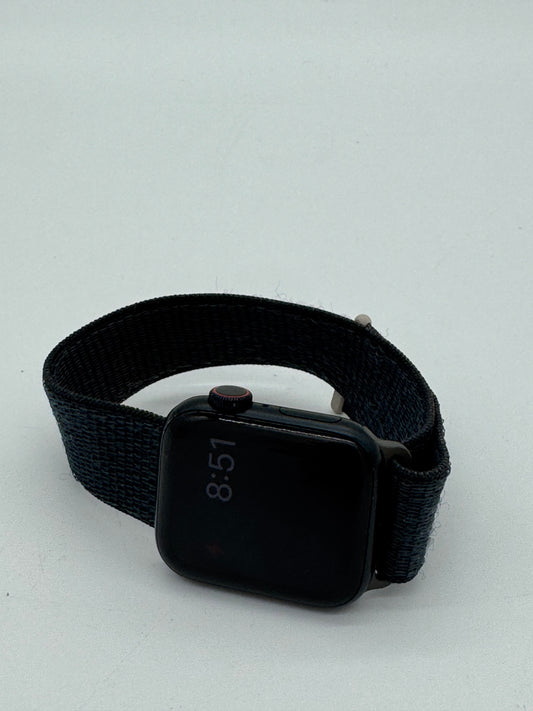 Apple Watch SE 2nd Gen 41mm - Blue Leather Band GPS + Cellular Unlocked